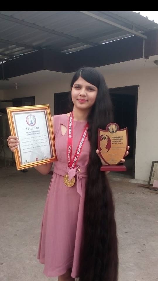 Youngest To Grown Longest Head Hair World Records India First