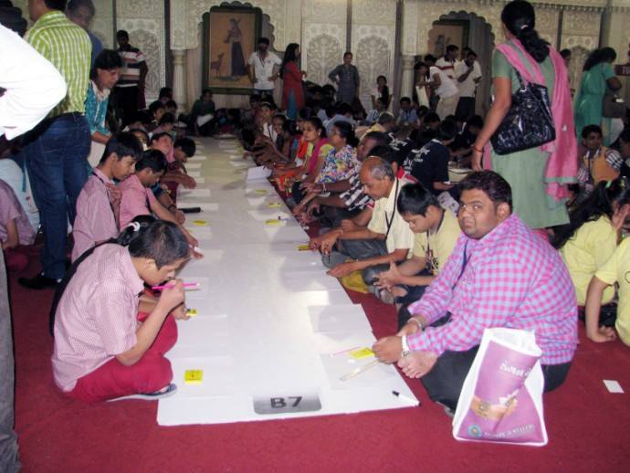  MAXIMUM DIFFERENTLY ABLE STUDENTS PARTICIPATE IN PAINTING COMPETITION