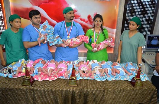  MOST IVF (TEST TUBE) BABIES DELIVERED ON SINGLE DAY