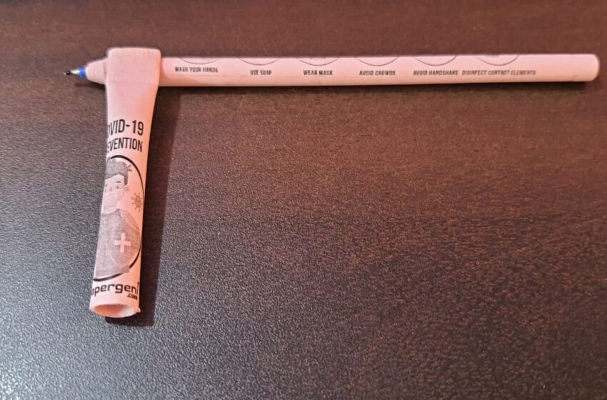  FIRST-EVER PEN MADE OF RECYCLED PAPER TO SPREAD THE AWARENESS OF CORONA VIRUS (COVID-19)