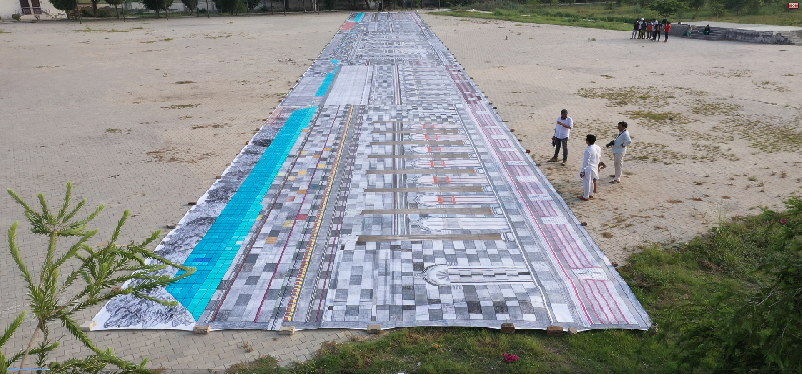 LARGEST HANDMADE PENCIL DRAWING BY A TEAM