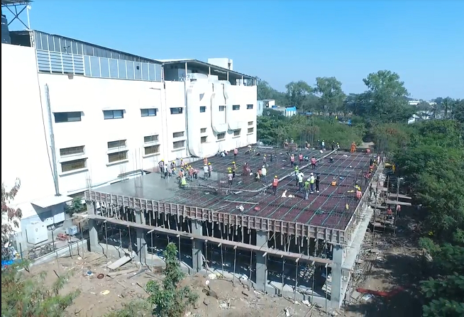  FASTEST PT SLAB CAST ALONG ITS SUBSTRUCTURE CONSTRUCTION, IN INDIA