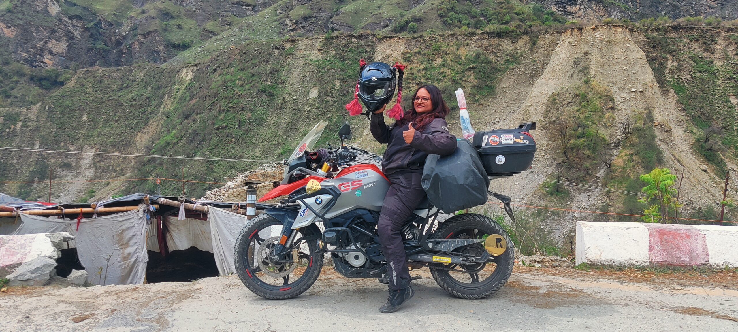 FIRST FEMALE MOTORCYCLE RIDER TO COMPLETE CHAR DHAM EXPEDITION.