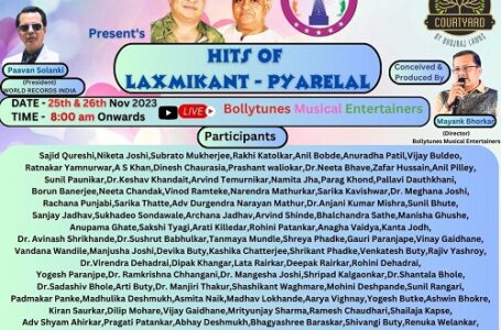 LONGEST SINGING MARATHON TO PAY A MUSICAL TRIBUTE TO LEGENDS LAXMIKANT PYARELAL
