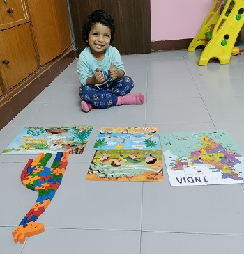  TODDLER TO SOLVE THE MAXIMUM PIECES OF JIGSAW PUZZLES