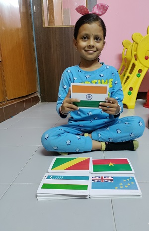  YOUNGEST GIRL TO IDENTIFY FLAGS AND THEIR COUNTRIES’ NAMES IN MINIMAL TIME