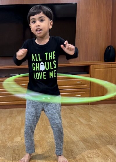  LONGEST DURATION FOR HULA HOOP SPINS BY A KID.