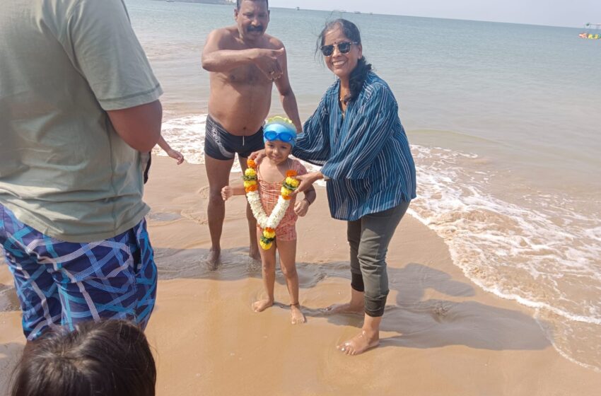  YOUNGEST GIRL TO PERFORMED SWIMMING UNDER THE SEA ON LOW TIDE