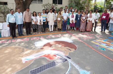 MOST STUDENTS DESIGNED RANGOLI ON MEDICAL SCIENCE AND SOCIAL AWARENESS