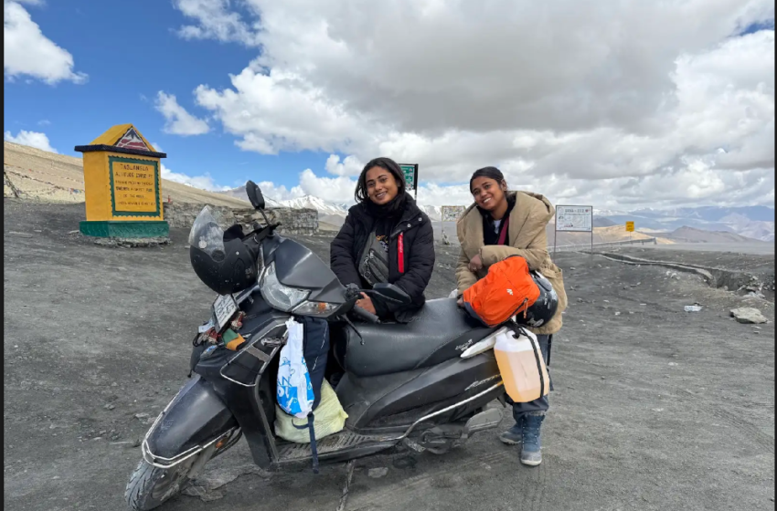  LONGEST SCOOTY EXPEDITION BY SISTER TO LEH