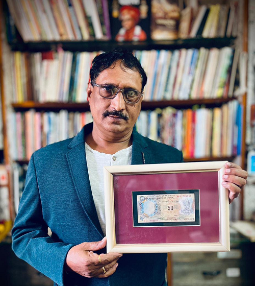  CREATIVE PAINTING OF LION CAPITAL SERIES INDIAN ₹50 NOTE