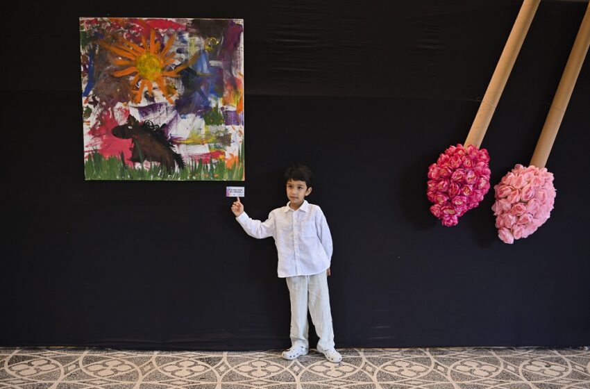  YOUNGEST BOY TO HOST A SOLO ART EXHIBITION WITH HIS ORIGINAL DRAWINGS AND PAINTINGS
