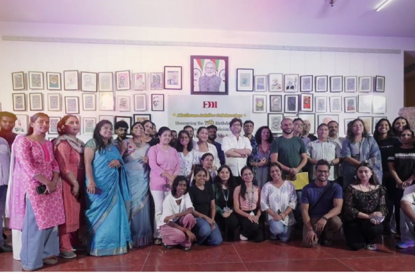  MOST STUDENTS CREATING ARTWORKS AND PAINTINGS OF PM NARENDRA MODIJI