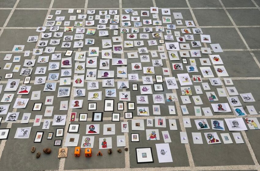 MAXIMUM NUMBER OF MINI PORTRAITS OF HON. PRIME MINISTER SHRI NARENDRA MODI JI