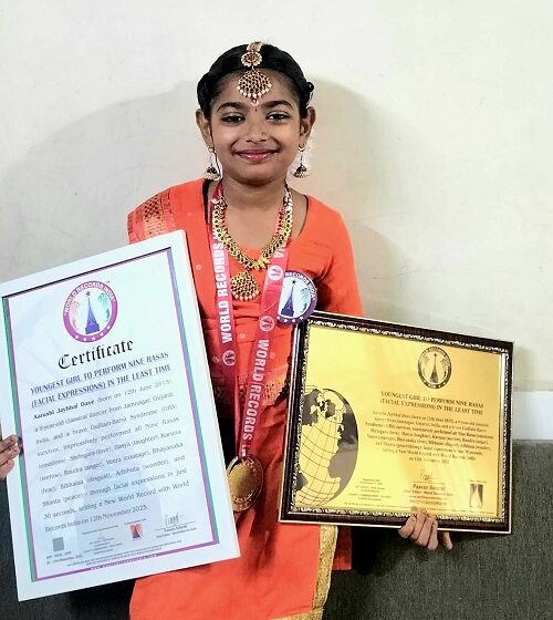  YOUNGEST GIRL TO PERFORM NINE RASAS (FACIAL EXPRESSIONS) IN THE LEAST TIME