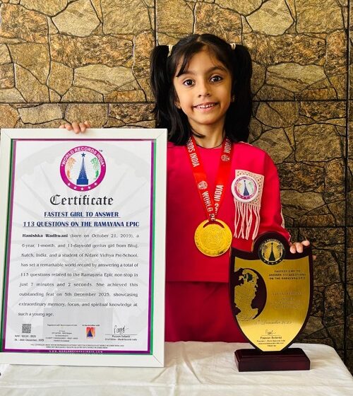 FASTEST GIRL TO ANSWER 113 QUESTIONS ON THE RAMAYANA EPIC