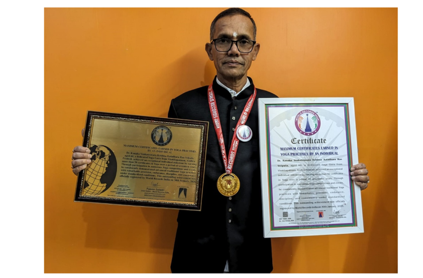 MAXIMUM CERTIFICATES EARNED IN YOGA PRACTISES BY AN INDIVIDUAL