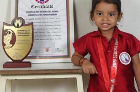 TODDLER BOY TO IDENTIFY INDIAN GODDESSES ON PHOTOGRAPHS