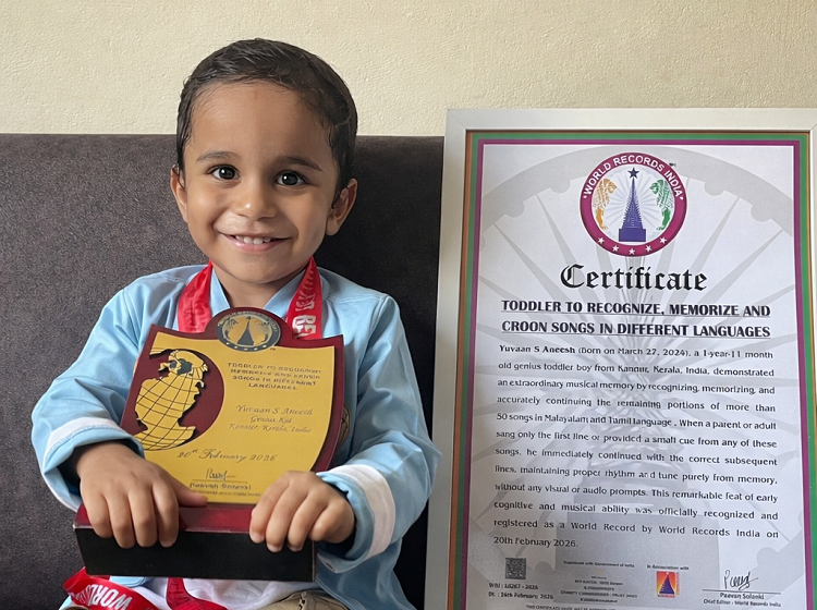  TODDLER TO RECOGNIZE, MEMORIZE AND CROON SONGS IN DIFFERENT LANGUAGES.