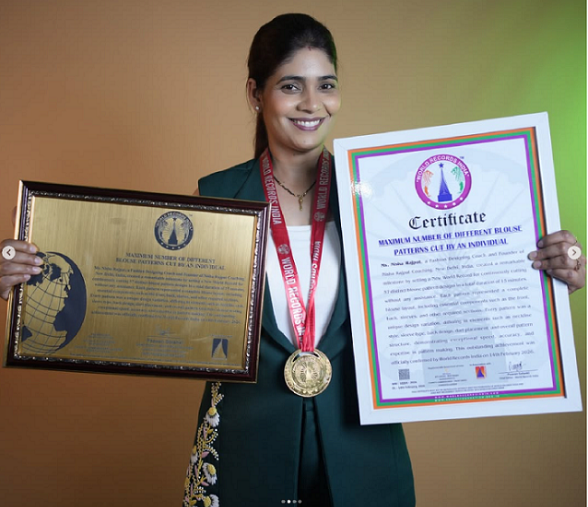  MAXIMUM NUMBER OF DIFFERENT BLOUSE PATTERNS CUT BY AN INDIVIDUAL