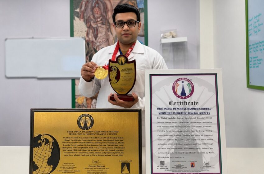  FIRST INDIAN TO ACHIEVE MAXIMUM CERTIFIED MODALITIES IN HOLISTIC HEALING SCIENCES