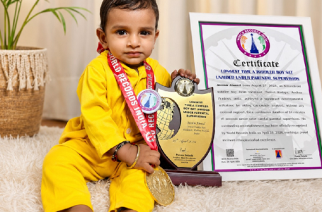 LONGEST TIME A TODDLER BOY SAT UNAIDED UNDER PARENTAL SUPERVISION