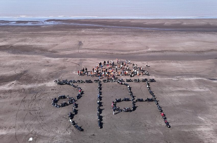  LARGEST WORD “RAM” FORMED BY MOTORCYCLES BY A GROUP