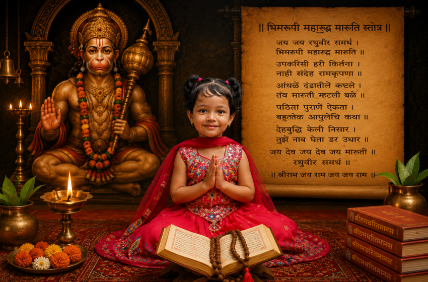  YOUNGEST GIRL TO RECITE BHIMRUPI MAHARUDRA MARUTI STOTRA