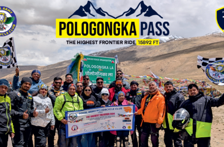 LARGEST GROUP TO CROSS 14 HIGH-ALTITUDE MOTORABLE PASSES ON A MOTORCYCLE EXPEDITION