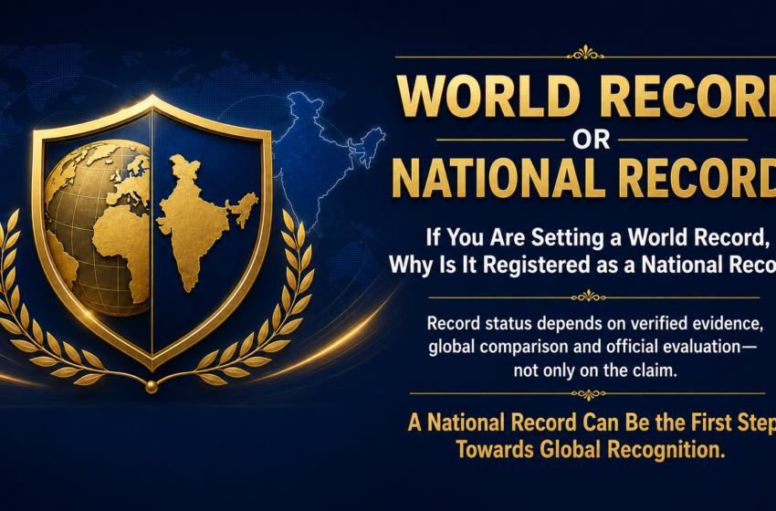  If You Are Setting a World Record, Why Is It Registered as a National Record?