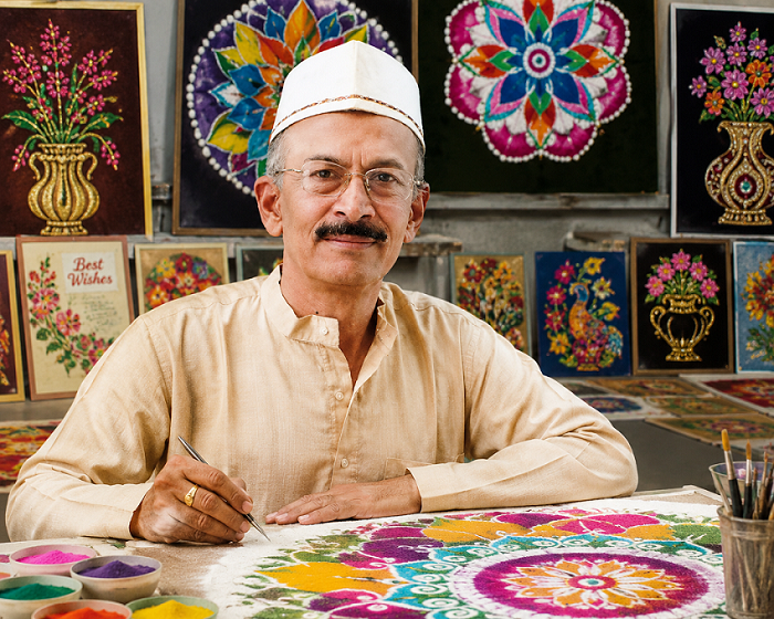  LARGEST COLLECTION OF RANGOLI ARTWORKS BY AN INDIVIDUAL
