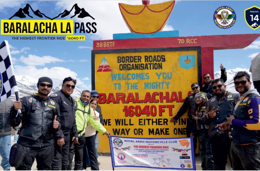  LARGEST GROUP TO CROSS 14 HIGH-ALTITUDE MOTORABLE PASSES ON A MOTORCYCLE EXPEDITION