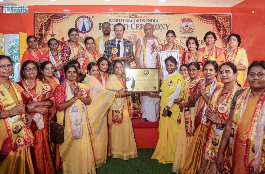  LARGEST DISTRIBUTION OF TRADITIONAL INDIAN SAREES TO SENIOR-CITIZEN WOMEN