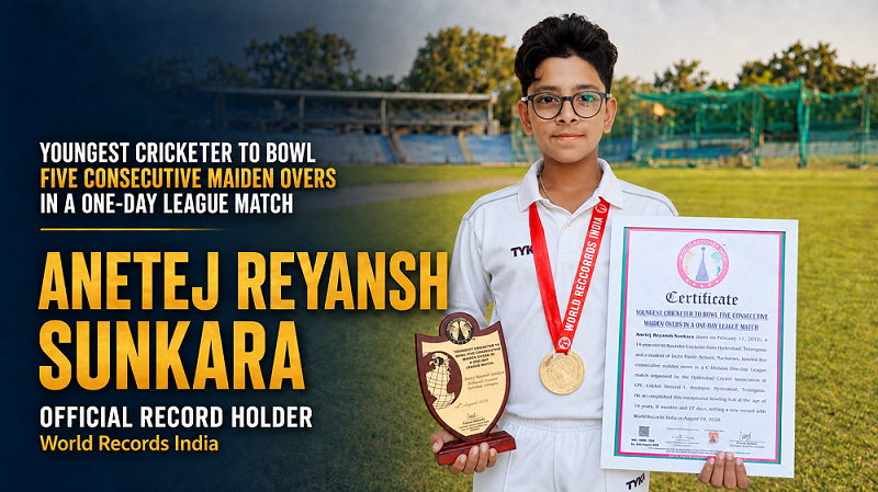 YOUNGEST CRICKETER TO BOWL FIVE CONSECUTIVE MAIDEN OVERS IN A ONE-DAY LEAGUE MATCH