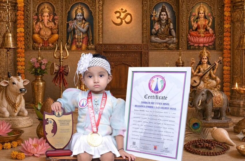  TODDLER IDENTIFIES HINDU RELIGIOUS SYMBOLS AND SACRED SIGNS