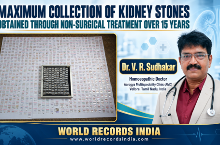 MAXIMUM COLLECTION OF KIDNEY STONES OBTAINED THROUGH NON-SURGICAL TREATMENT OVER 15 YEARS