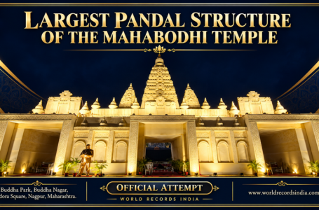 LARGEST PANDAL STRUCTURE OF THE MAHABODHI TEMPLE