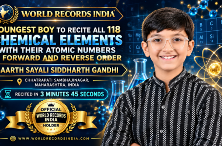 YOUNGEST BOY TO RECITE ALL 118 CHEMICAL ELEMENTS WITH THEIR ATOMIC NUMBERS IN FORWARD AND REVERSE ORDER