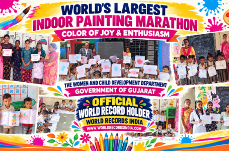 WORLD’S LARGEST CHILDREN’S PAINTING AND DRAWING MARATHON HELD IN A SINGLE DAY